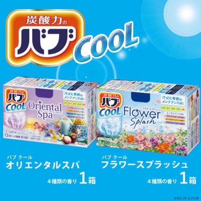 花王のバブ　クールタイプ4種セット　12錠入×4箱
