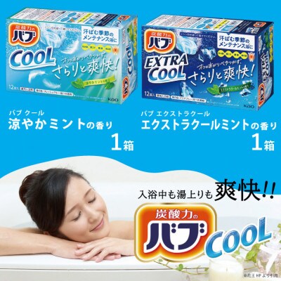 花王のバブ　クールタイプ4種セット　12錠入×4箱