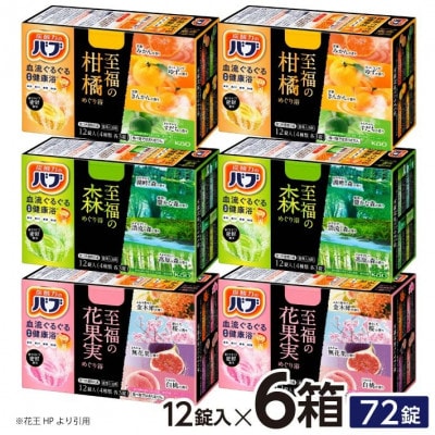 花王のバブ　至福のめぐり浴セット　3種×各2箱　計6箱