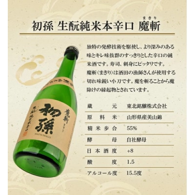 初孫 出羽風土記セット　計3本(各720ml×1本)化粧箱入り