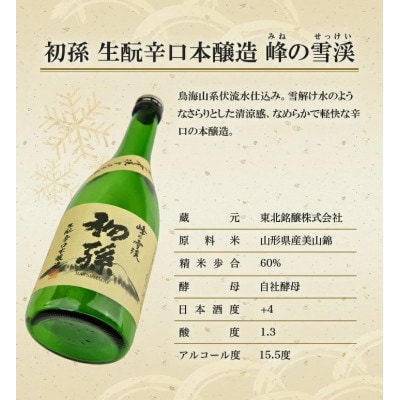 初孫 出羽風土記セット　計3本(各720ml×1本)化粧箱入り