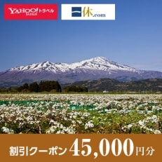 【山形県酒田市】一休.com・Yahoo!トラベル割引クーポン(45,000円分)