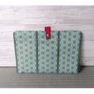 畳の縁で作成したバッグインバッグ(麻の葉緑)