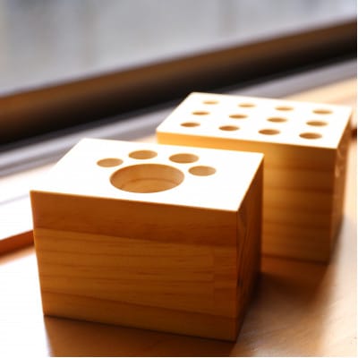 ペン立て2種セット パイン材