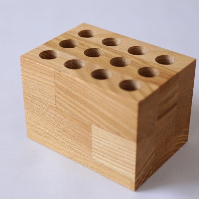 ペン立て2種セット タモ材
