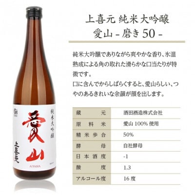 上喜元　純米大吟醸『愛山』　磨き50　720ml