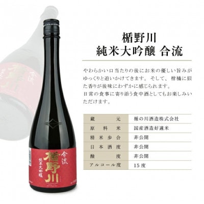 【楯野川】 純米大吟醸2種セット[急流、合流]　計2本(各720ml×1本)