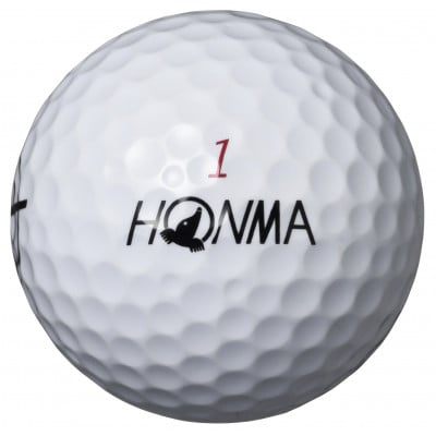 HONMA D1 SPIN　酒田市キャラクタープリント入り　ホワイト　2ダース