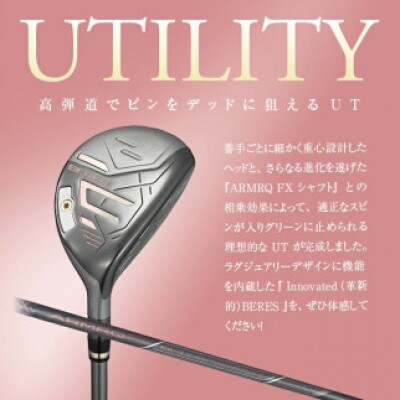 本間ゴルフ BERES 09 BLACK レディース UT(1本) 　22°:L