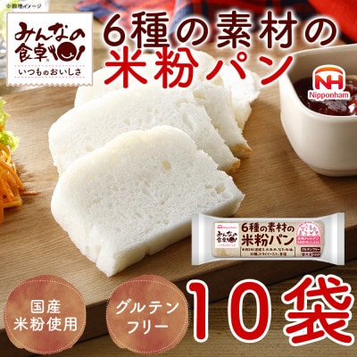 【ふるさと納税】6種の素材の米粉パンスライス 260g×10袋 計2.6kg 冷凍 日本ハム
