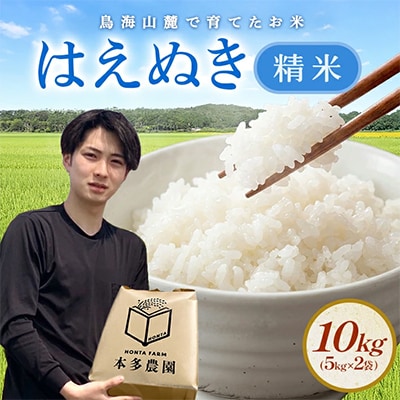 はえぬき 精米 10kg(5kg×2袋) 令和8年産米 山形県酒田産