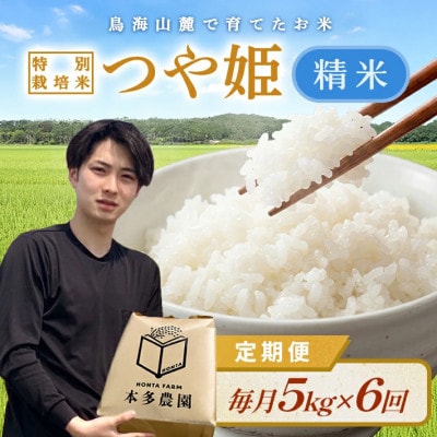 【発送月固定定期便】《先行受付》つや姫 精米 5kg 11月～4月発送全6回