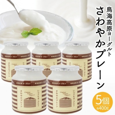 鳥海高原ヨーグルト　さわやかプレーン　400g×5個