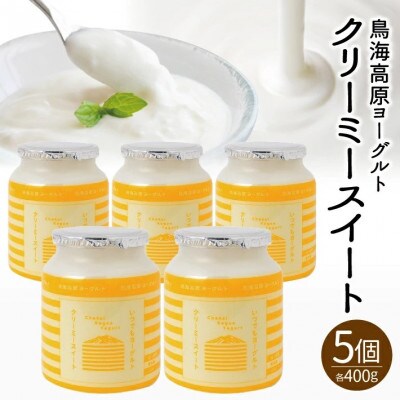鳥海高原ヨーグルト　クリーミースイート　400g×5個