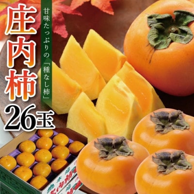 【先行予約】庄内柿 約5kg 26玉