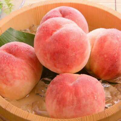 山梨県の桃(白桃系)約1kg・2～4玉