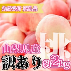 山梨県のもも 約2kg(訳あり品)