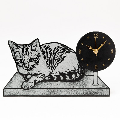 beautiful watch ねこB(置き時計)