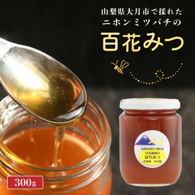 大月市初狩産百花みつ　大菩薩峠に続く滝子山の周辺で採取されたはちみつ300g