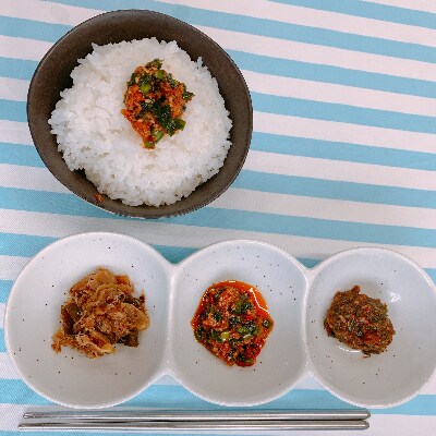 ご飯のお伴3点セット