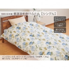 A-14 厳選羽毛掛けふとん イングランド産ホワイトダウン93% 1.3kg シングル 【トリエB】