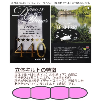 A-22 厳選羽毛掛けふとん ポーランド産マザーグースダウン95% 1.2kgシングル 【ベージュ】