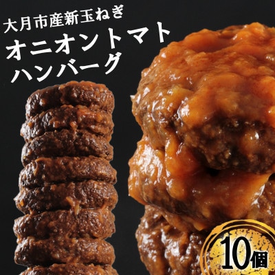 【先行予約】総重量1.7kg!オニオントマトソースハンバーグ10個セット　2025年7月より順次発送