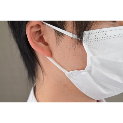 不織布マスク【日本製　山梨県大月市】30枚(個包装)×2箱