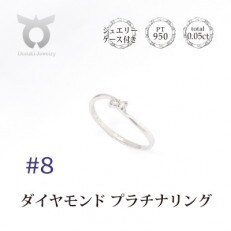 【サイズ:8号】プラチナ ダイヤ0.05ct リング R953DI-P2 | ふるさと納税のお礼品