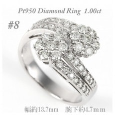 【サイズ:8号】ダイヤモンド1.0ct リング R747DI-P2