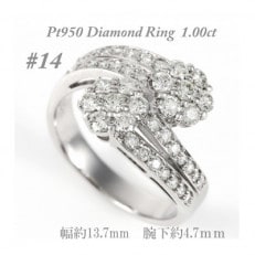 【サイズ:14号】ダイヤモンド1.0ct リング R747DI-P2