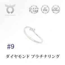 【サイズ:9号】プラチナ ダイヤ0.05ct リング R953DI-P2