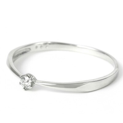 【サイズ:15号】プラチナ ダイヤ0.04ct リング R894DI-P2