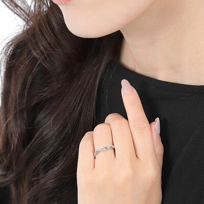 【サイズ:15号】プラチナ950 ダイヤ リング 0.20ct R3651DI-P2
