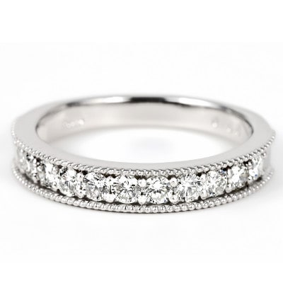【サイズ:13号】0.5ct ハーフエタニティ リング R3703DI-P