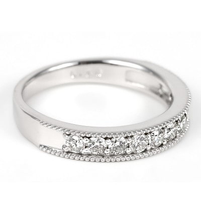【サイズ:13号】0.5ct ハーフエタニティ リング R3703DI-P