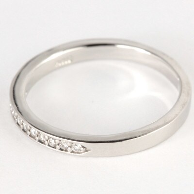 【サイズ:9号】0.08CT マリッジタイプ プラチナ リング R3704DI-P
