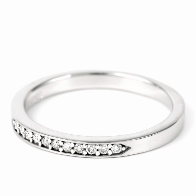 【サイズ:9号】0.08CT マリッジタイプ プラチナ リング R3704DI-P