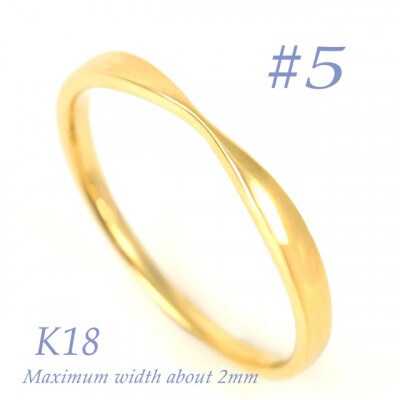 K18 地金デザインリング　R3939-Y #5
