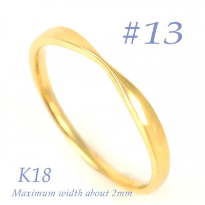 K18 地金デザインリング　R3939-Y #13