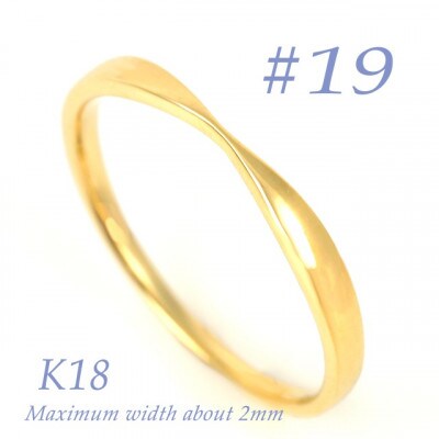 K18 地金デザインリング　R3939-Y #19