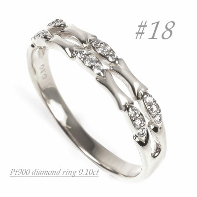 PT900 バンブーダイヤリング　0.10CT　R3894DI-P#18