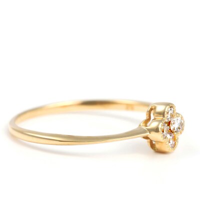 クローバーダイヤモンドリング　0.15CT　R3989DI-Y#11