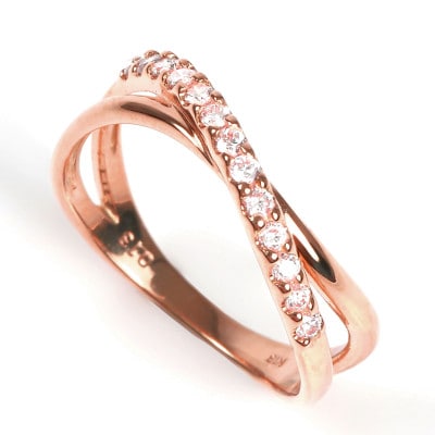 ピンキー　クロスラインダイヤリング0.13CT　R3995DI-R#6