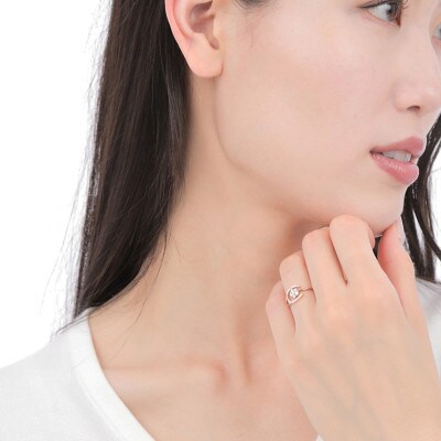 0.3CT 馬蹄、桜リング　R3986DI-R#10