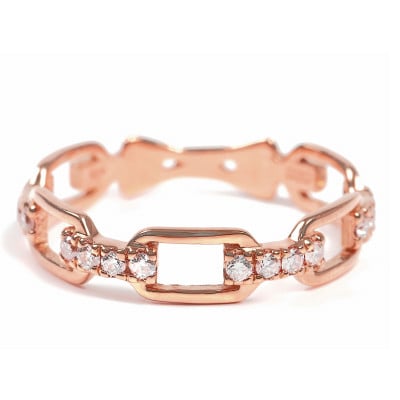 0.2CT ダイヤチェーンデザインリング　R3990DI-R#14
