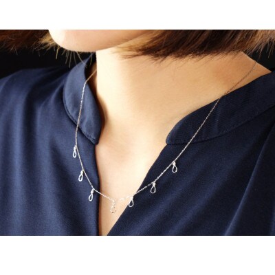 PT900　ダイヤモンド　ネックレス　0.20ct　17801A　Pt　DIA　N