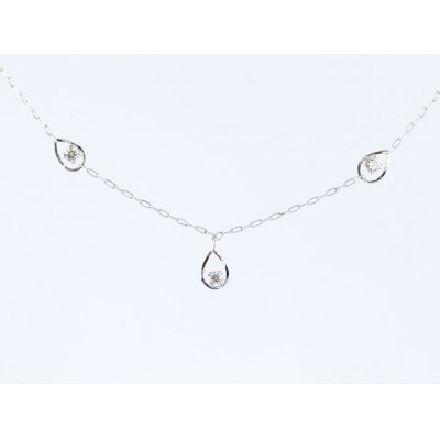PT900　ダイヤモンド　ネックレス　0.20ct　17802A　Pt　DIA　N