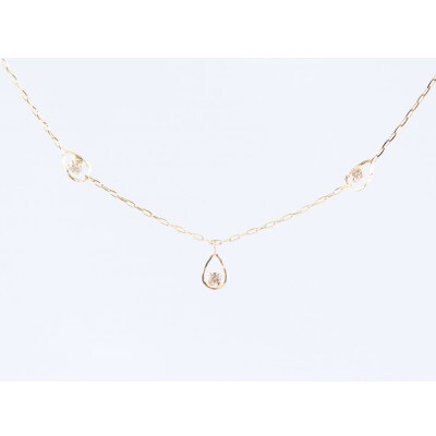 K18YG　ダイヤモンド　ネックレス　0.20ct　17802B　K18　DIA　N