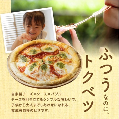 【毎月定期便】牧成舎モッツァレラたっぷりマルゲリータピザ2枚全3回